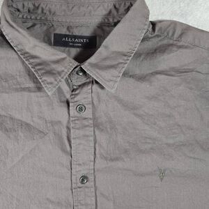 Men’s Allsaints Redondo Long Sleeve Shirt Button Up Size 2XL